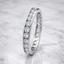Round Brilliant Cut 1.00ct Diamond Channel Set Full Hoop Wedding Band