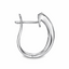 Round Brilliant Cut 7 Stone 0.50ct Channel Set Diamond Hoop Earrings