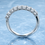 Princess Cut 1.00ct Diamond 9 Stone Eternity Ring