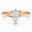 Marquise Cut 0.81ct Diamond Solitaire Engagement Ring
