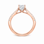 Oval Cut 0.70ct Diamond Engagement Ring with Diamond Shoulders