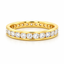Round Brilliant Cut 2.81ct Diamond Full Hoop Eternity Ring