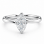 Marquise Cut 0.81ct Diamond Solitaire Engagement Ring