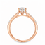 Round Brilliant Cut 0.51ct Diamond Engagement Ring with Diamond Shoulders