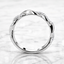 Round Brilliant Cut Diamond Twist Wedding Band