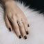 Emerald Cut 1.28ct Diamond 7 Stone Eternity Ring