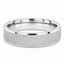 Men's Flat Court 5mm Frosted Pattern Wedding Band