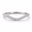 Round Brilliant Cut 0.28ct Diamond Micro Curved Wedding Band