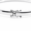 18ct White Gold Princess Cut Diamond Bangle