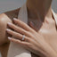 Round Brilliant Cut 1.54ct Diamond 5 Stone Half Hoop Eternity Ring