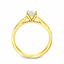 Round Brilliant Cut 0.50ct Diamond Engagement Ring with Diamond Shoulders