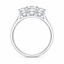 Princess Cut 0.71ct Diamond Trilogy Engagement Ring