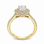 Pear Cut 1.00ct Diamond Double Halo Engagement Ring