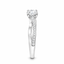 Round Brilliant Cut 0.70ct Diamond Engagement Ring with Diamond Shoulders