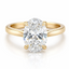Lab Grown Oval Cut 2.60ct Diamond Solitaire Engagement Ring