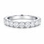 Round Brilliant Cut 1.03ct Diamond 10 Stone Half Hoop Eternity Ring