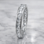 Asher Cut 1.51ct Diamond Full Hoop Eternity Ring