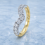 Round Brilliant Cut 0.68ct Diamond Wishbone 11 Stone Eternity Ring