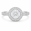 Round Brilliant Cut 0.57ct Diamond Halo Engagement Ring