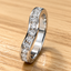 Round Brilliant Cut 0.50ct Diamond Wishbone Eternity Ring
