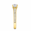 Round Brilliant Cut 0.70ct Diamond Engagement Ring with Diamond Shoulders