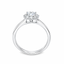 Round Brilliant Cut 0.50ct Diamond Halo Engagement Ring