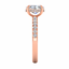 Lab Grown Oval Cut 2.01ct Diamond Engagement Ring with Diamond Shoulders & Hidden Halo