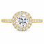 Round Brilliant Cut 1.00ct Diamond Halo Engagement Ring
