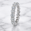 Round Brilliant Cut 4.00ct Diamond Full Hoop Eternity Ring