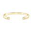 9ct Yellow Gold Open Ended Diamond Bangle