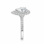 Pear Cut 1.00ct Diamond Double Halo Engagement Ring