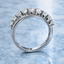 Round Brilliant Cut 0.91ct Diamond Crossover 9 Stone Eternity Ring