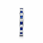 Princess Cut Sapphire & Diamond Full Hoop Eternity Ring