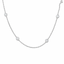 Round Brilliant Cut Diamond By The Yard Necklace