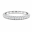 Round Brilliant Cut 0.53ct Diamond Pave Set Wedding Band