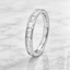 Baguette Cut 0.33ct Diamond Half Hoop Wedding Band