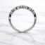 Marquise & Round Brilliant Cut 0.46cts Diamond Half Hoop Wedding Band