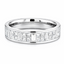 Princess & Baguette Cut 1.00ct Diamond Half Hoop Eternity Ring