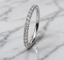 Round Brilliant Cut Diamond Full Hoop Microset Wedding Band 1.5mm