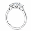 Round Brilliant Cut 0.70ct Diamond Trilogy Engagement Ring