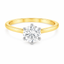 Lab Grown Round Brilliant Cut 1.00ct Diamond Solitaire Engagement Ring