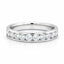 Round Brilliant Cut 1.00ct Diamond Half Hoop Eternity Ring