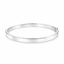 9ct White Gold Bangle With Round Brilliant Cut Diamonds