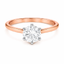 Lab Grown Round Brilliant Cut 1.00ct Diamond Solitaire Engagement Ring