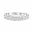 Round Brilliant Cut 1.01ct Diamond Half Hoop Eternity Ring