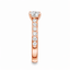 Round Brilliant Cut 0.75ct Diamond Engagement Ring with Diamond Shoulders