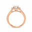 Round Brilliant Cut 1.00ct Diamond Halo Engagement Ring