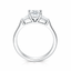 Princess Cut 0.73ct Diamond Trilogy Engagement Ring