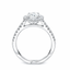 Round Brilliant Cut 0.70ct Diamond Halo Engagement Ring
