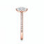 Marquise Cut 0.71ct Diamond Engagement Ring With Diamond Shoulders